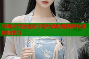 半糖次元微信支付宝秒换教程揭秘快速到账技巧