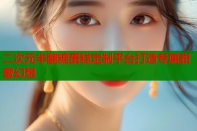 二次元半翻糖蛋糕定制平台打造专属甜蜜幻想