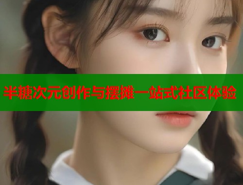半糖次元创作与摆摊一站式社区体验  第1张